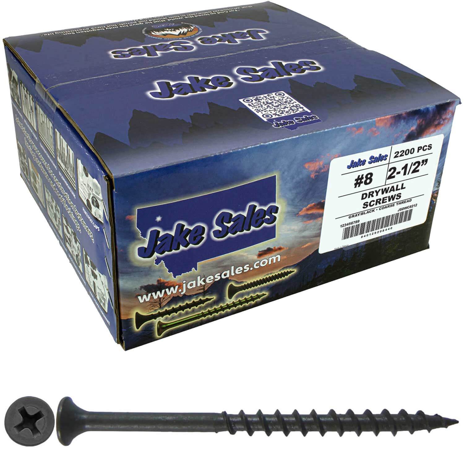 Gray Phosphate Coarse Thread Drywall Screws - Drywall, Gypsum board, Sheet rock, Plasterboard Screws. Use for all purpose wood screws. - Image 74