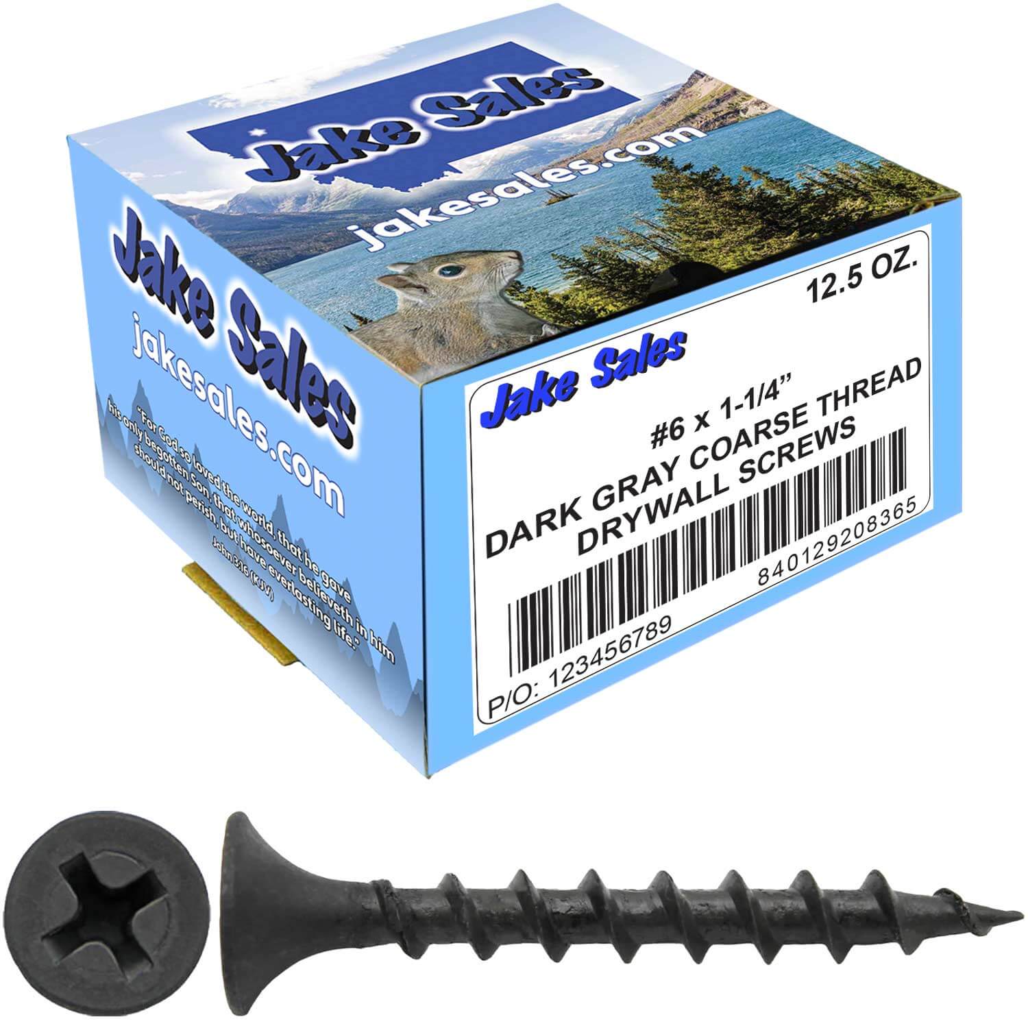 Gray Phosphate Coarse Thread Drywall Screws - Drywall, Gypsum board, Sheet rock, Plasterboard Screws. Use for all purpose wood screws. - Image 81
