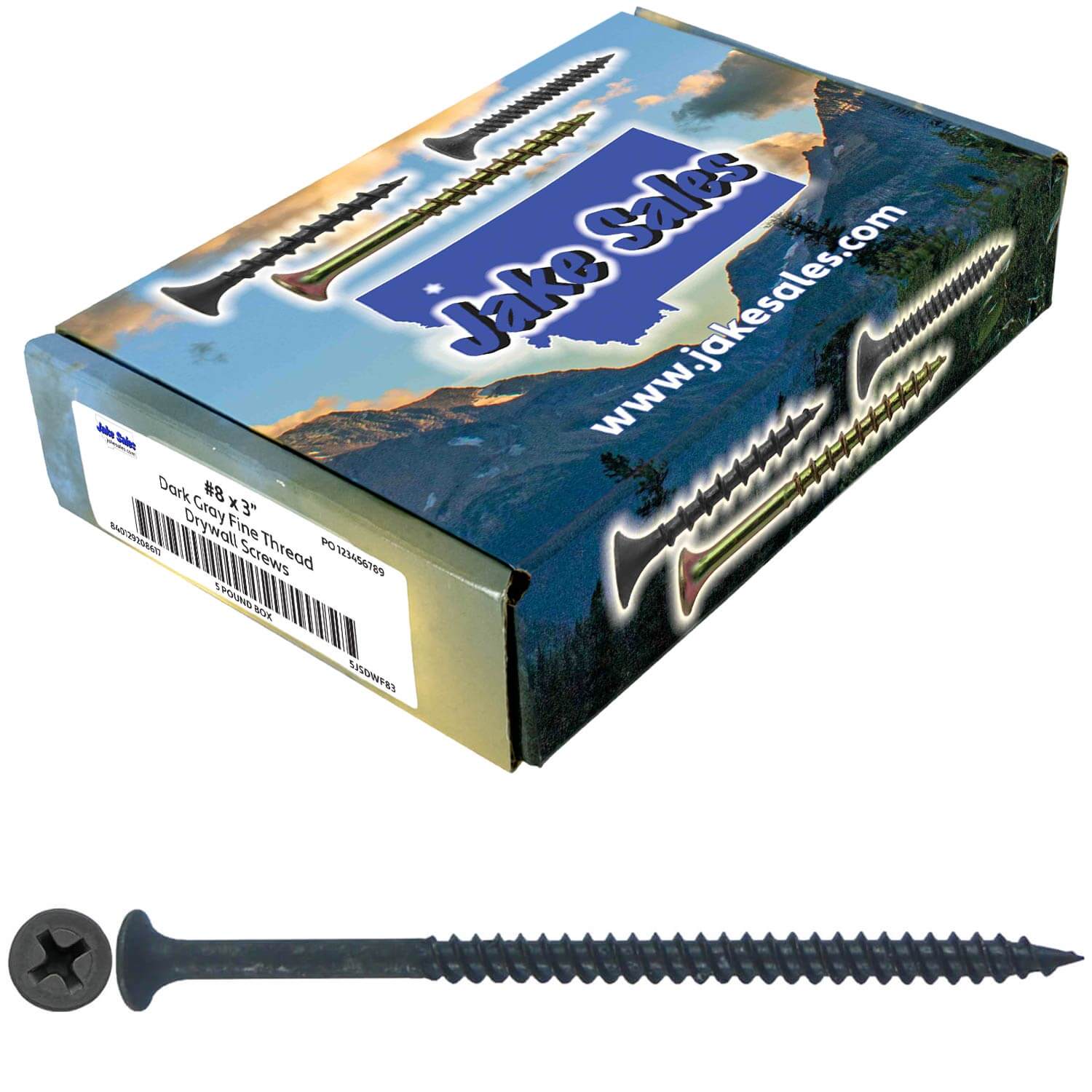 Gray Phosphate Fine Thread Drywall Screws – Drywall, Gypsum, Sheetrock, Wood - Image 134