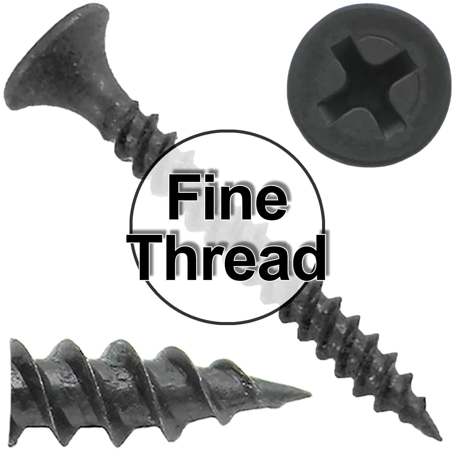 Gray Phosphate Fine Thread Drywall Screws – Drywall, Gypsum, Sheetrock, Wood - Image 59