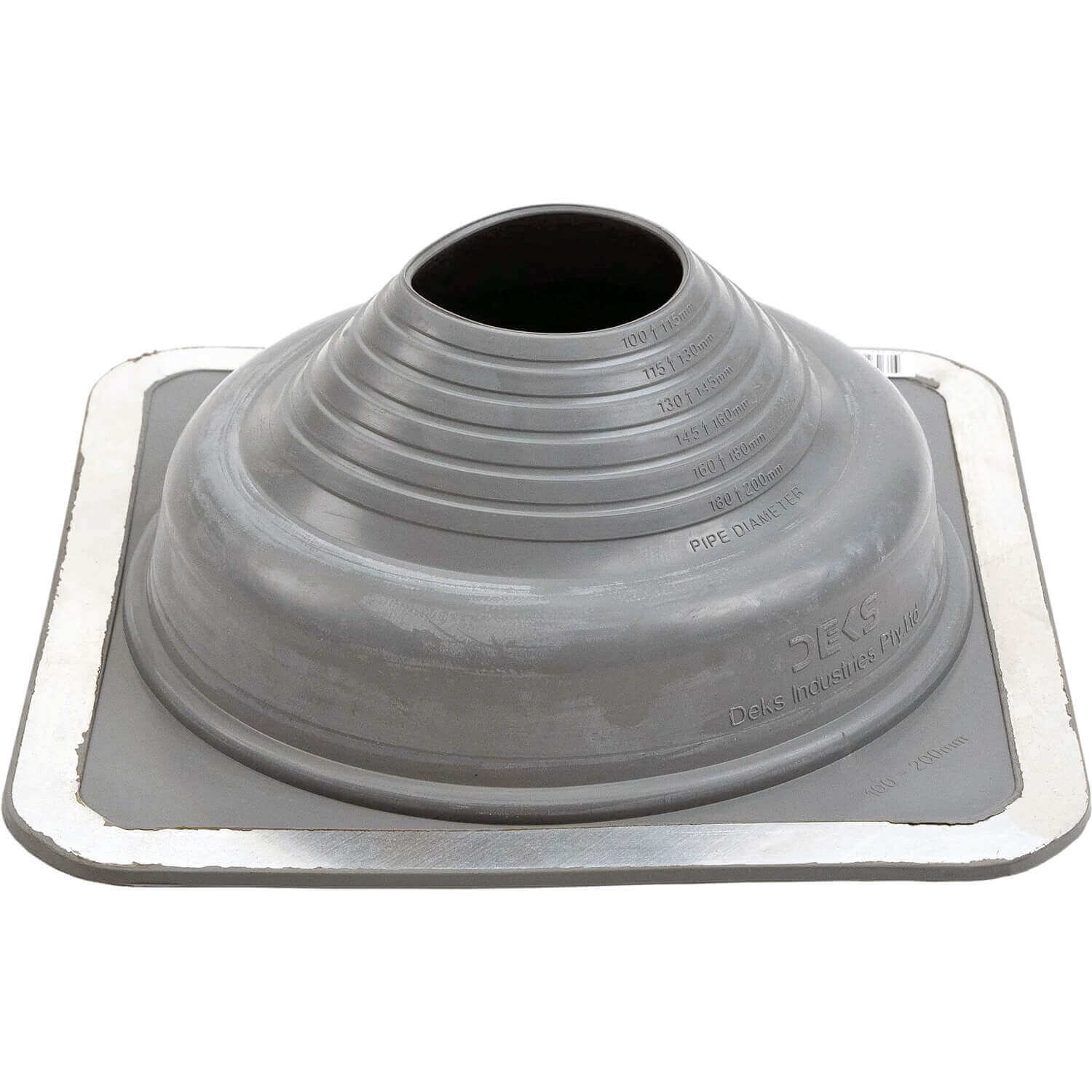 GRAY Square Base EPDM Flexible Pipe Flashing - Image 7