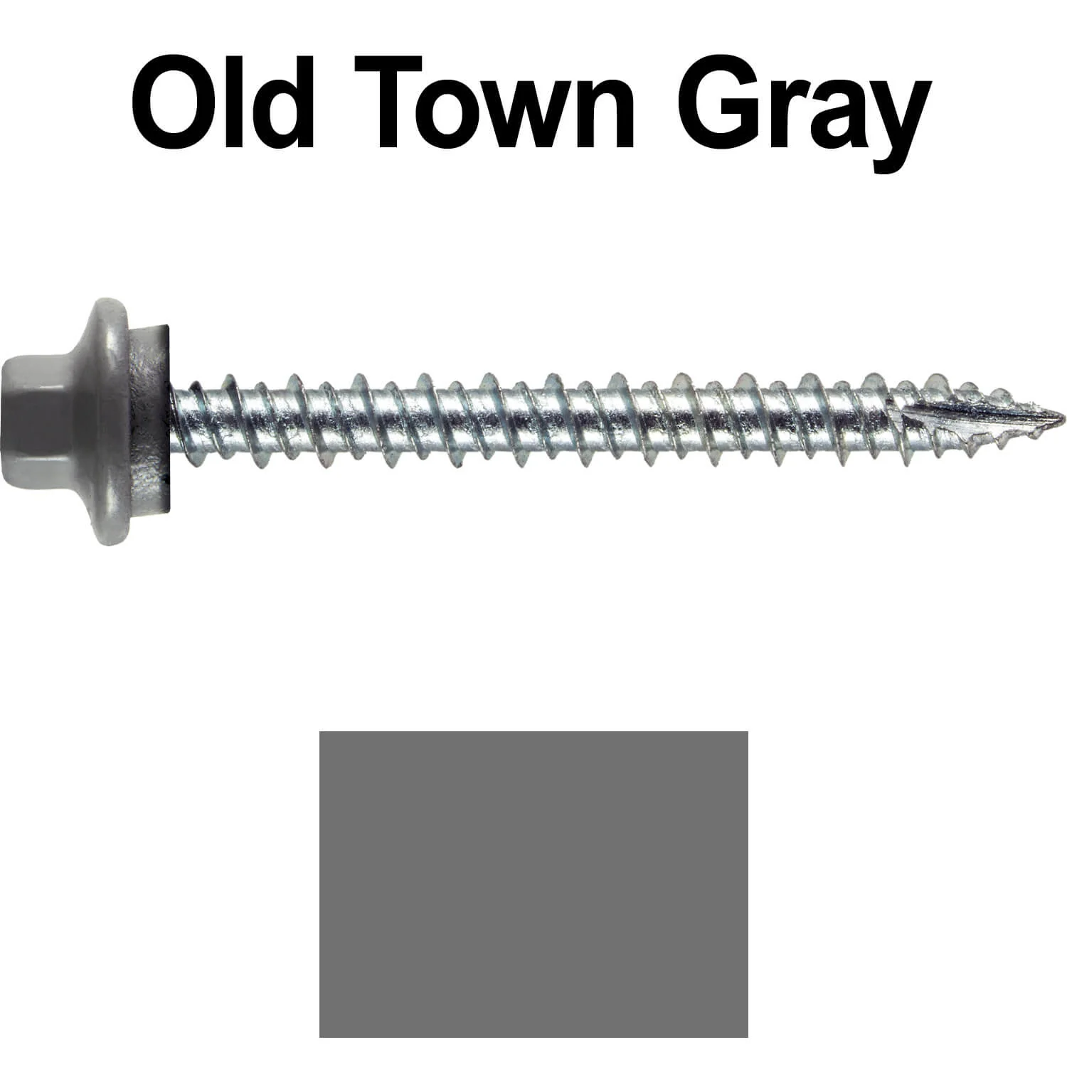 10 x 2” - STAINLESS HEX / ZINC Sheet Metal Roof Screw. Self starting metal to wood siding screws. EPDM washer. Colored head. - Image 109
