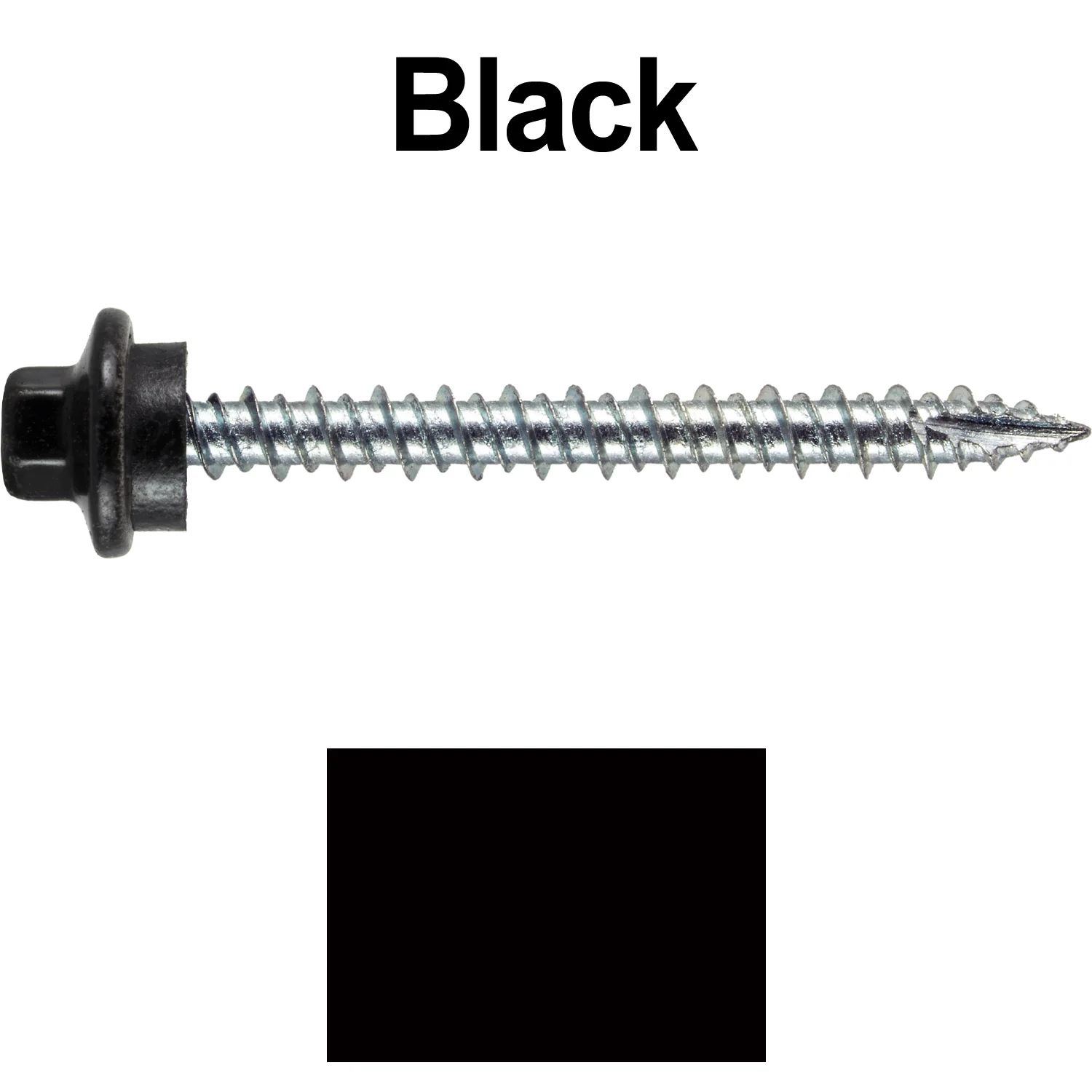 10 x 2” - STAINLESS HEX / ZINC Sheet Metal Roof Screw. Self starting metal to wood siding screws. EPDM washer. Colored head. - Image 41