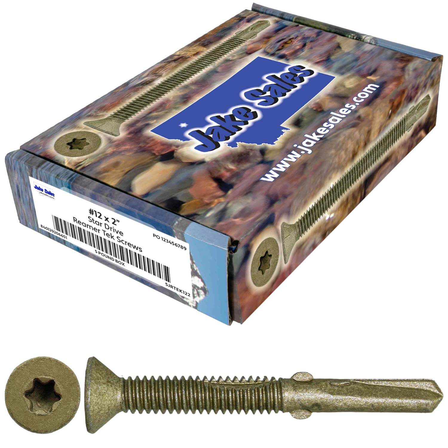 Reamer Tek Torx/Star Head Self-Drilling Wood to Metal Screws - for Flatbeds, Trailers or Fastening Wood to Steel - Image 119
