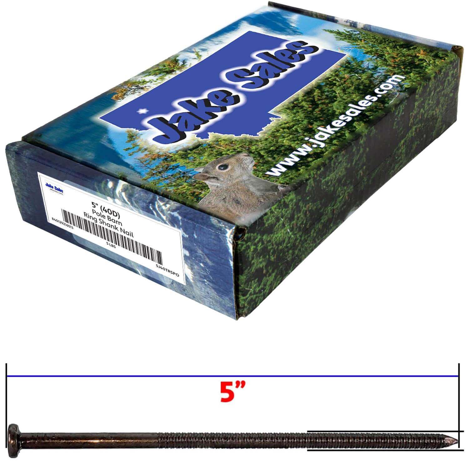 Ring Shank Common Bright and Spike Nails - Used for landscaping timbers, railroad ties, pole barns and load bearing structures - Image 20
