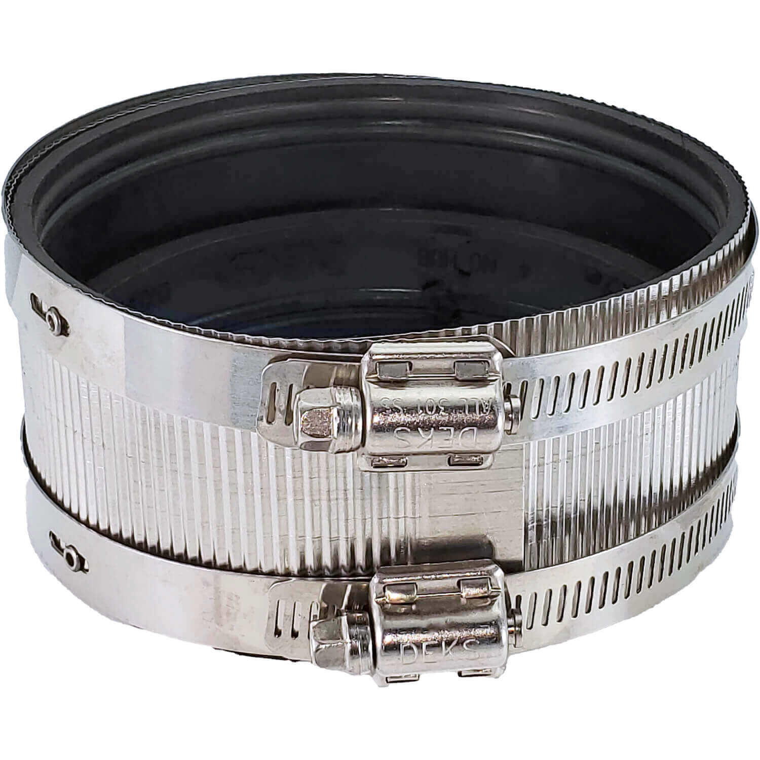 Stainless Steel Non-Shear with Gear Bands Coupler - Flexible With Shear Ring - Clay, Plastic, Copper, Steel or Lead to Clay, Plastic, Copper, Steel or Lead - Image 44