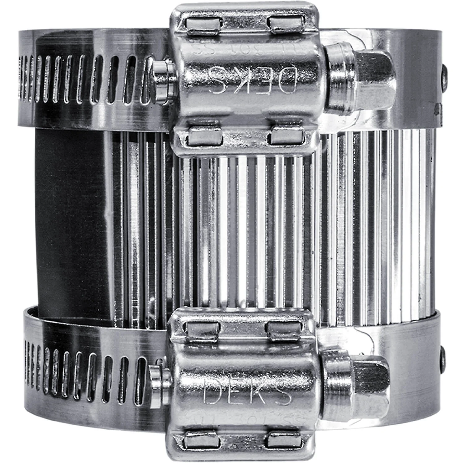Stainless Steel Non-Shear with Gear Bands Coupler - Flexible With Shear Ring - Clay, Plastic, Copper, Steel or Lead to Clay, Plastic, Copper, Steel or Lead - Image 5