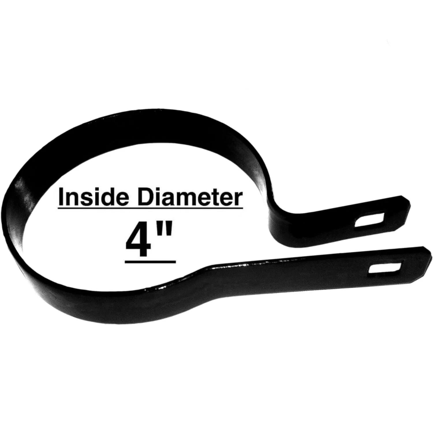 Tension Bands for Chain Link Fence -  BLACK Powder Coated Chain Link Tension Band - Image 19