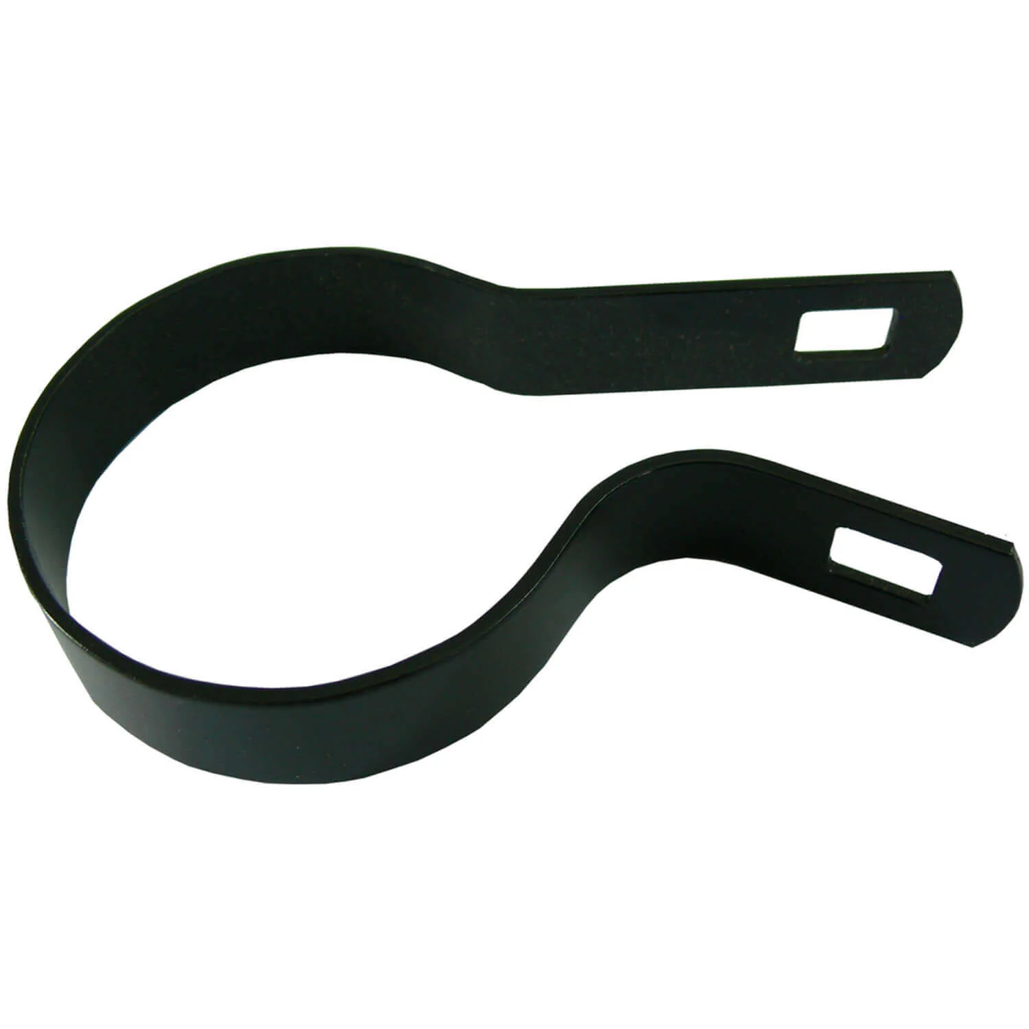 Tension Bands for Chain Link Fence -  BLACK Powder Coated Chain Link Tension Band - Image 21