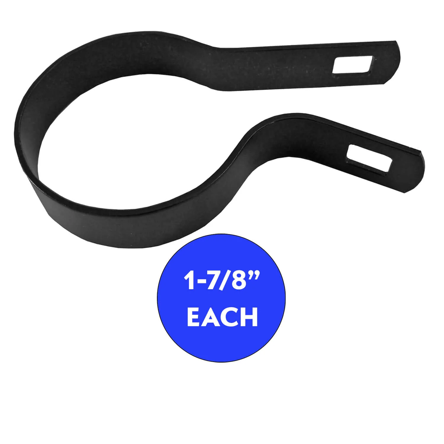 Tension Bands for Chain Link Fence -  BLACK Powder Coated Chain Link Tension Band - Image 26