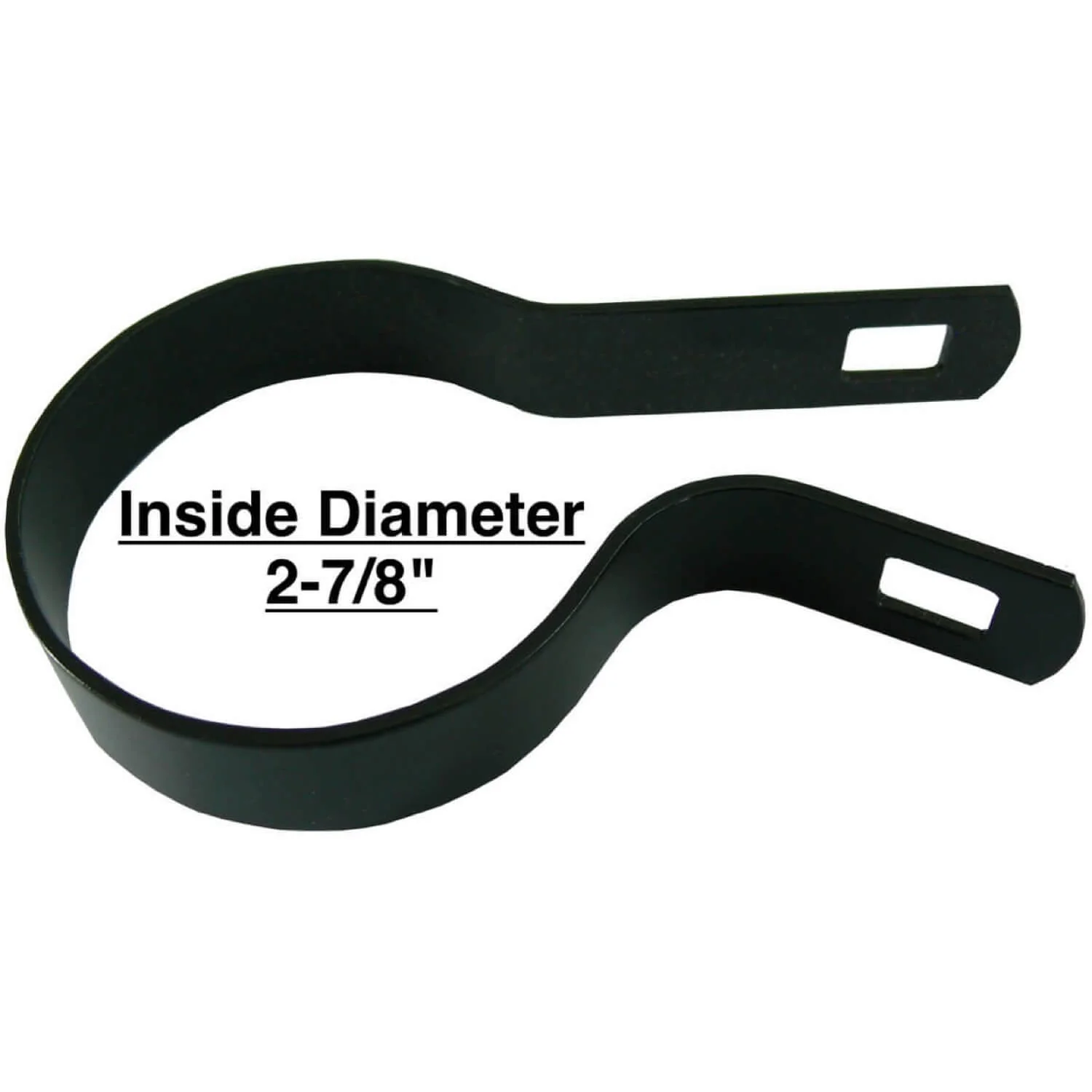 Tension Bands for Chain Link Fence -  BLACK Powder Coated Chain Link Tension Band - Image 38
