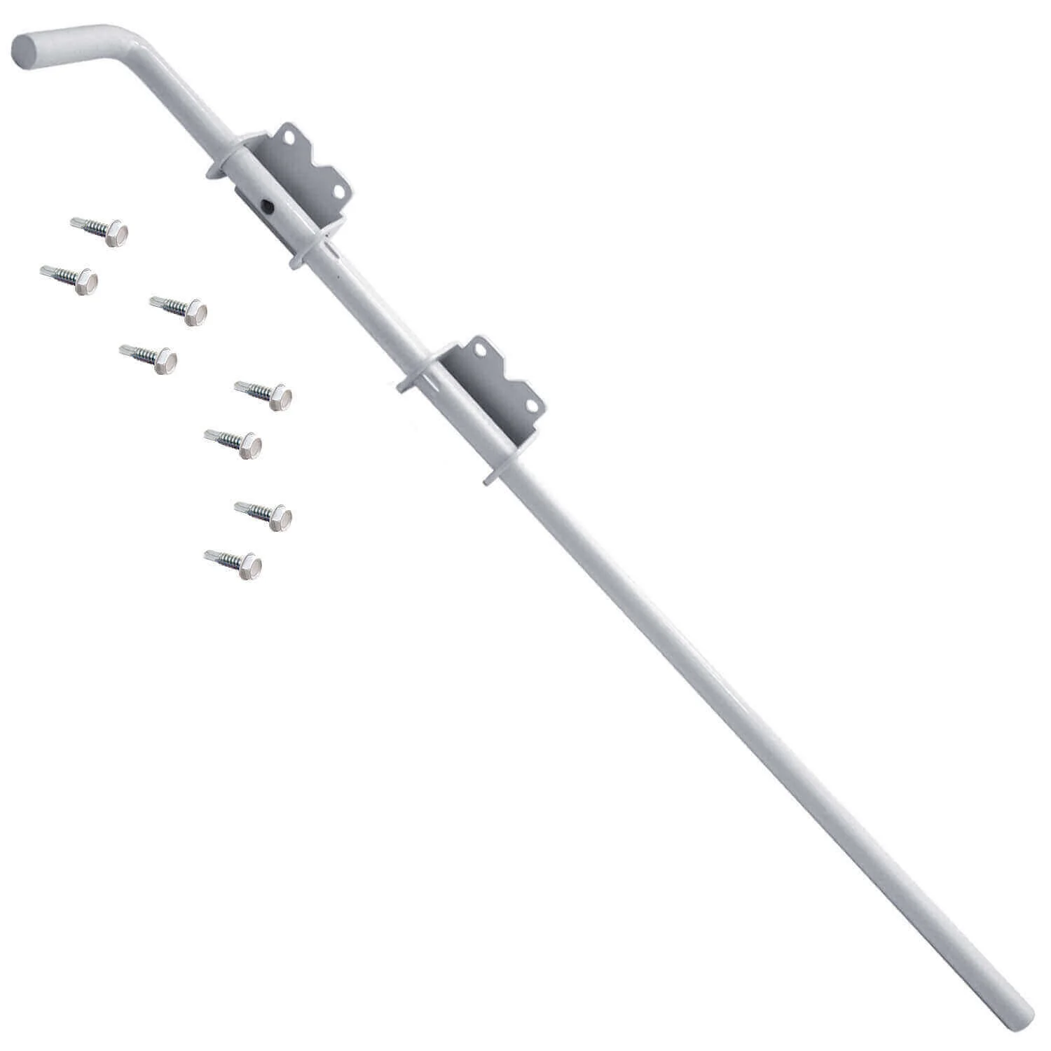 Vinyl Fence Gate Drop Rod - AKA Gate Drop Pin, Cane Bolt - Drop Rod - - Image 3