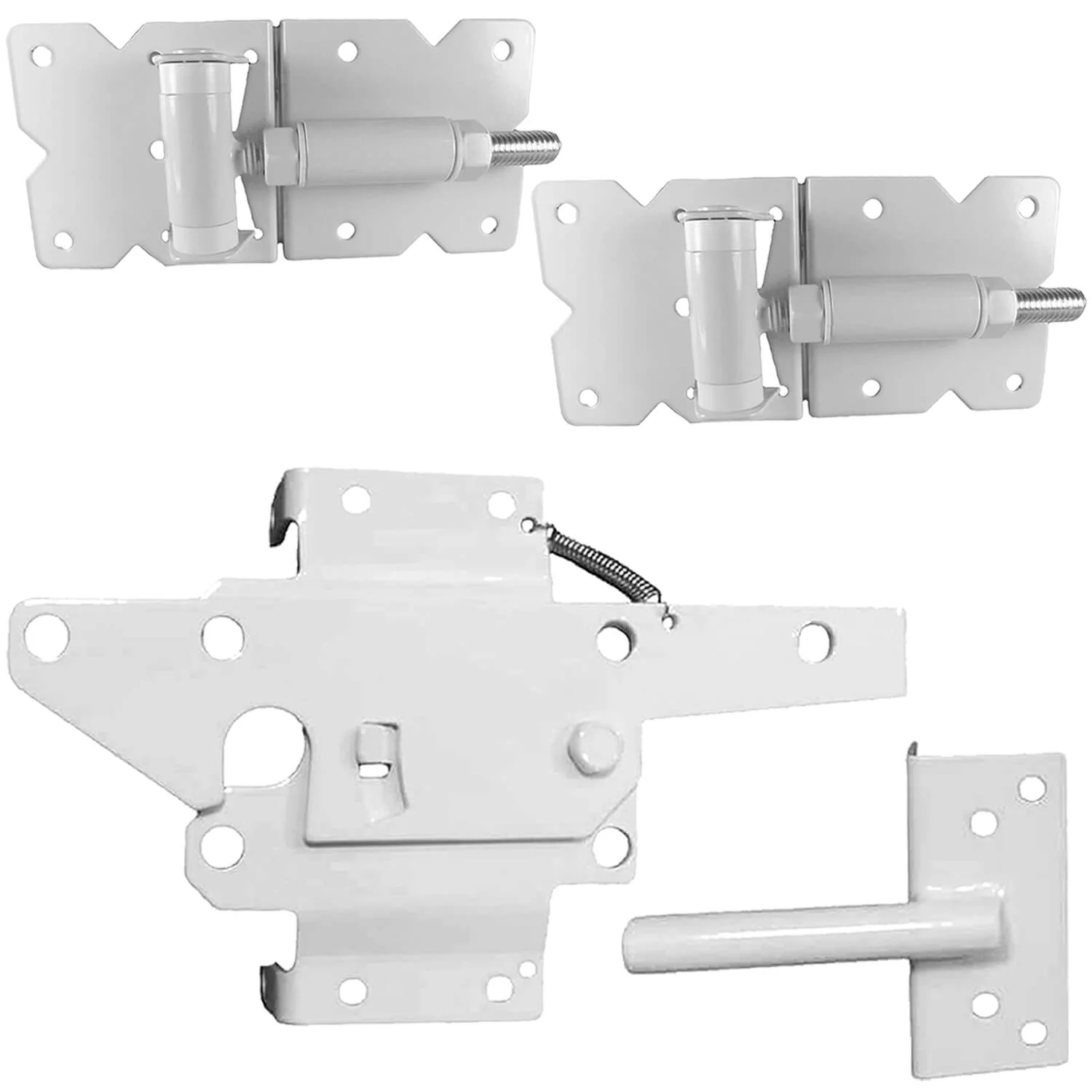 Vinyl Gate Kits in Standard and Self-Closing for Single and Double Gates. Choose from Black or White With or Without Drop Rods. Standard and Extended Gate Latches - Image 25