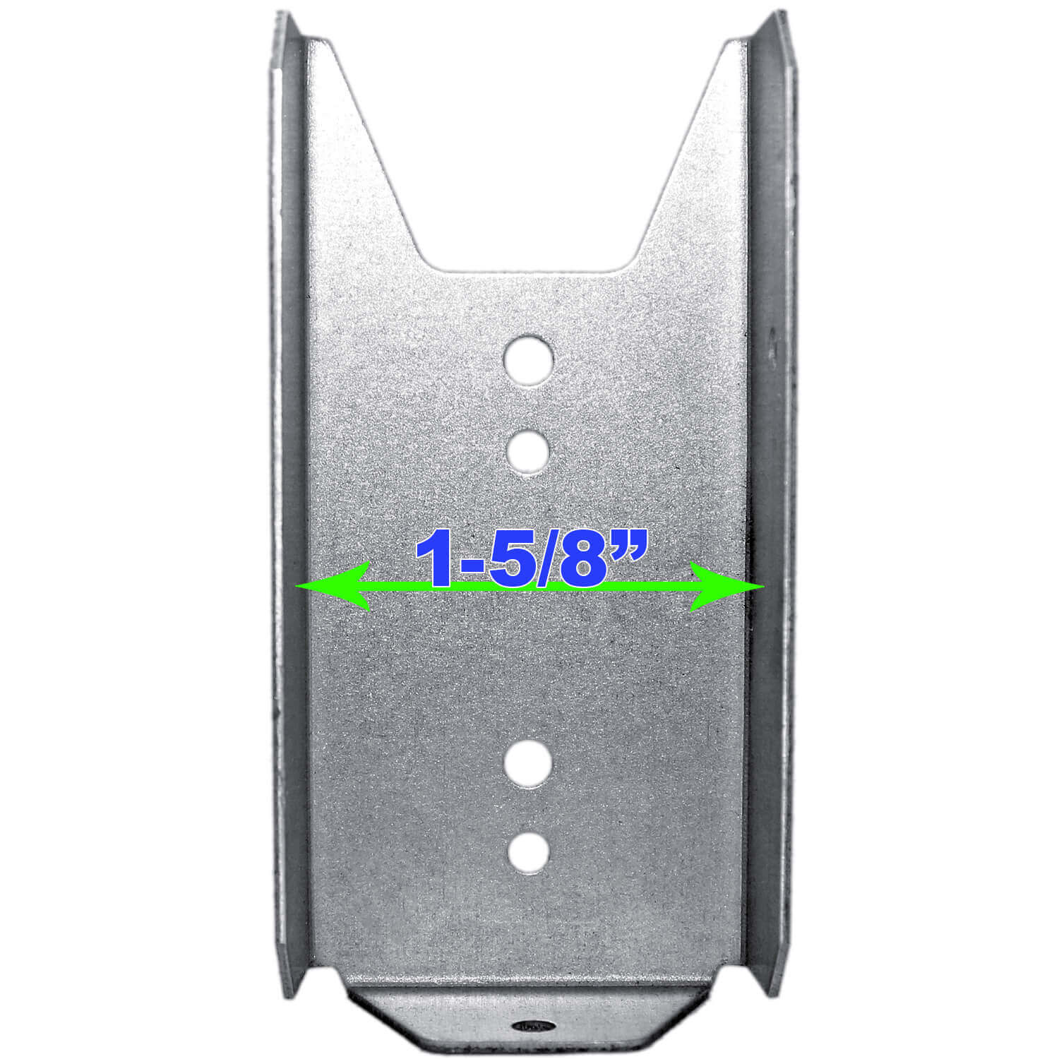 Wood Fence Rail Bracket For 2x4 Dimensional Lumber. Galvanized Steel to Resist Rusting - Image 2
