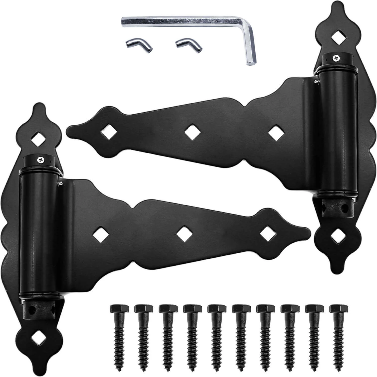 Black Wood Gate Hinges | Self-Closing & Standard Hinges - Image 15