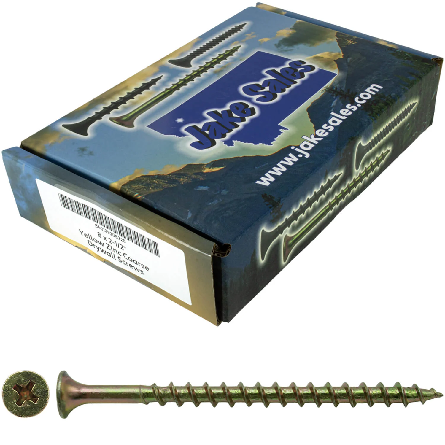 Yellow Zinc Coarse Thread Drywall, Gypsum board, Sheetrock, Plasterboard Screws. Use for all purpose wood screws - Image 120