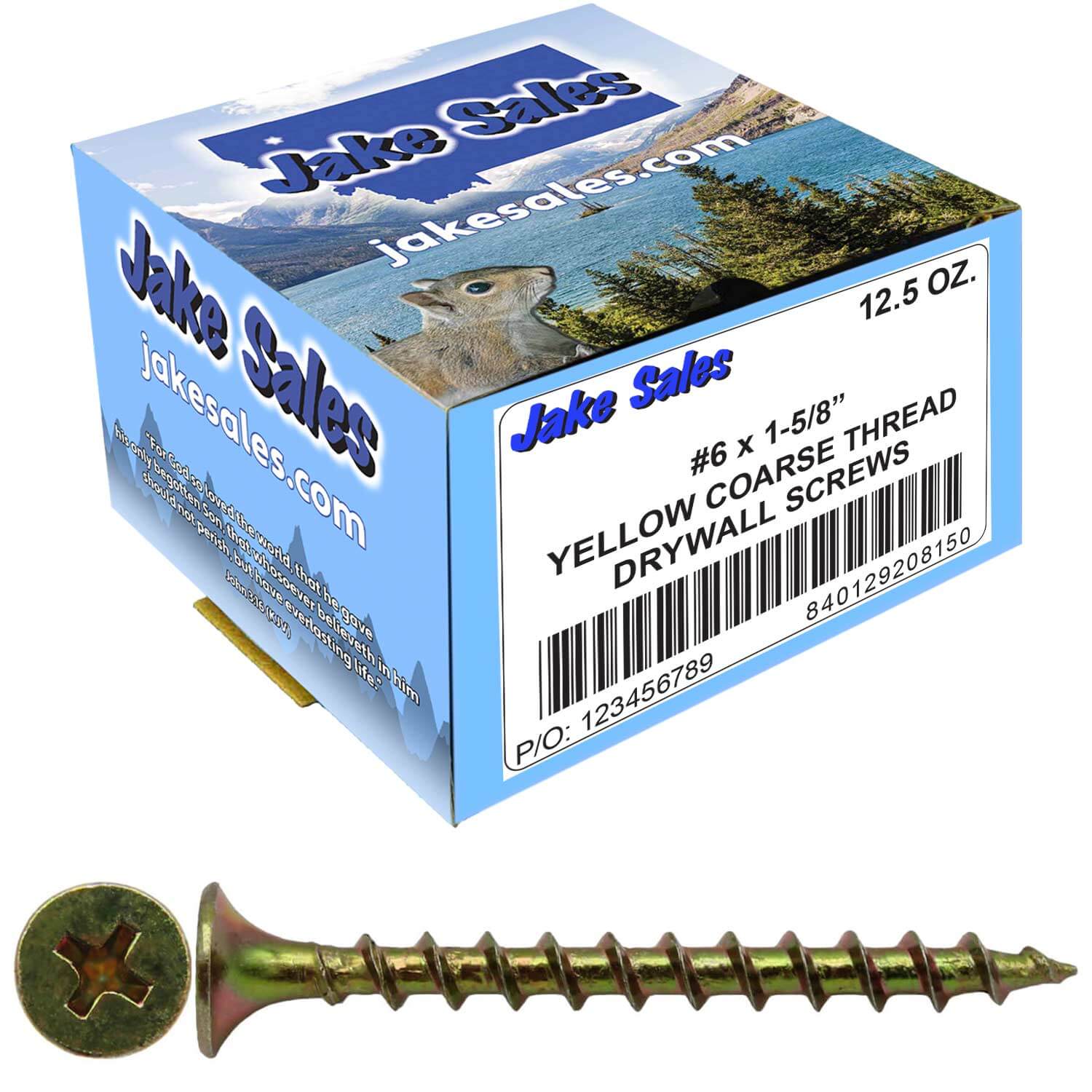 Yellow Zinc Coarse Thread Drywall, Gypsum board, Sheetrock, Plasterboard Screws. Use for all purpose wood screws - Image 44