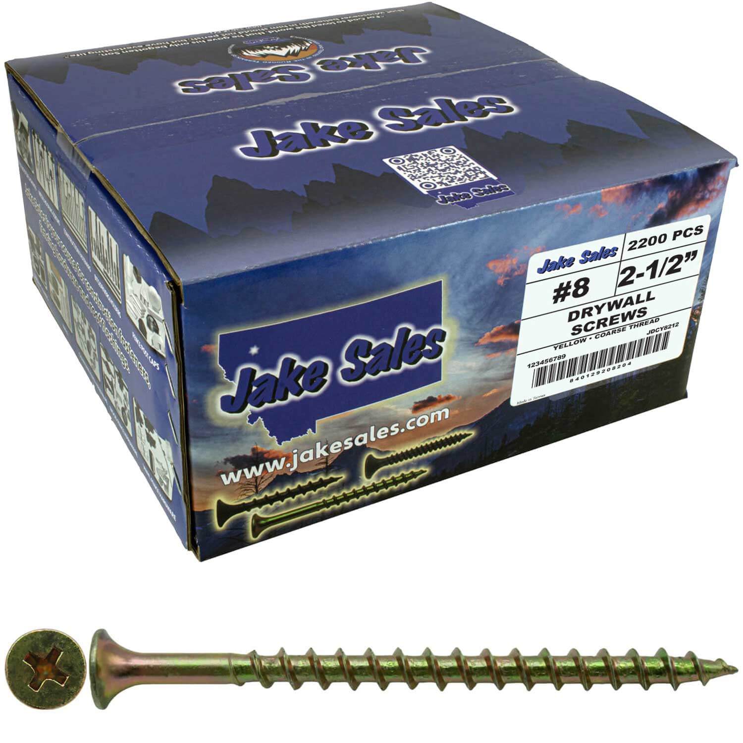 Yellow Zinc Coarse Thread Drywall, Gypsum board, Sheetrock, Plasterboard Screws. Use for all purpose wood screws - Image 84