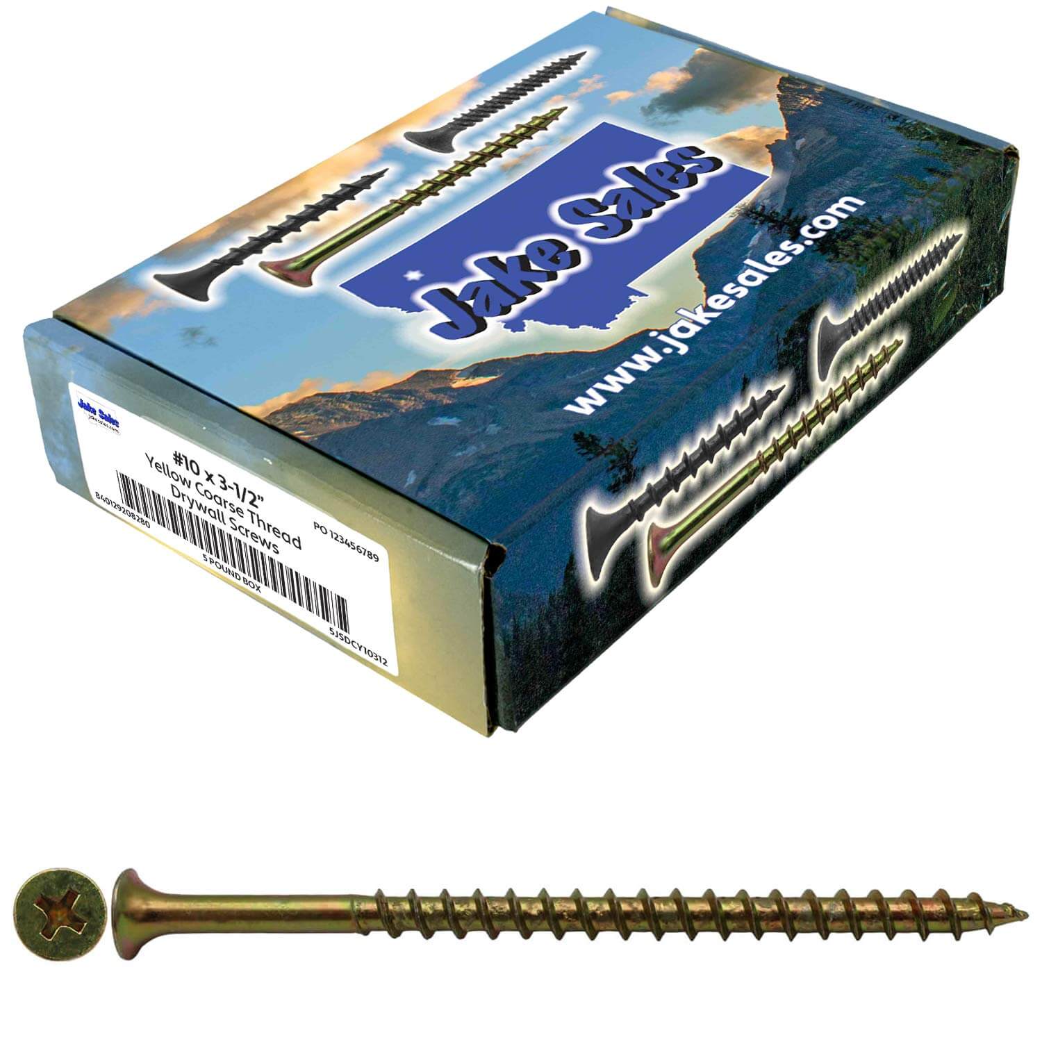 Yellow Zinc Coarse Thread Drywall, Gypsum board, Sheetrock, Plasterboard Screws. Use for all purpose wood screws - Image 88